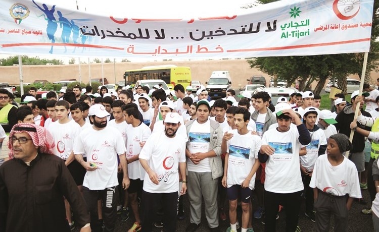 جانب من مشاركة البنك التجاري في الماراثون ﻿