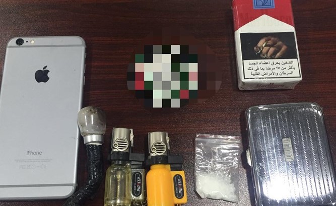 المواد المخدرة مع أحد المتهمين في الحملة الأمنية﻿