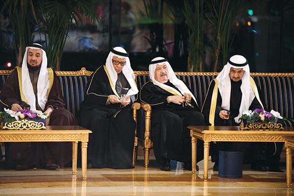مشاري العنجري والفريق ناصر العثمان وفهد المعجل ود.جاسم الحمدان