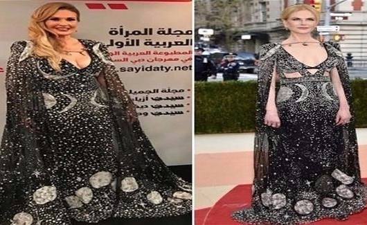 فستان يسرا في افتتاح مهرجان دبي السينمائي.. "مسروق"