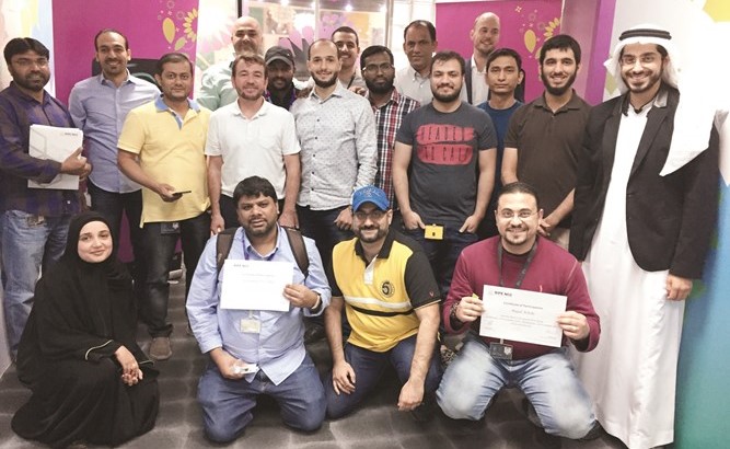 المشاركون في الدورة التدريبية ﻿