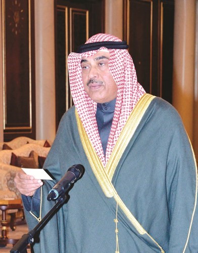 الشيخ صباح الخالد يؤدي القسم ﻿