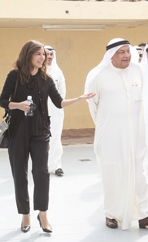 قتيبة الغانم والشيخة مريم الصباح﻿