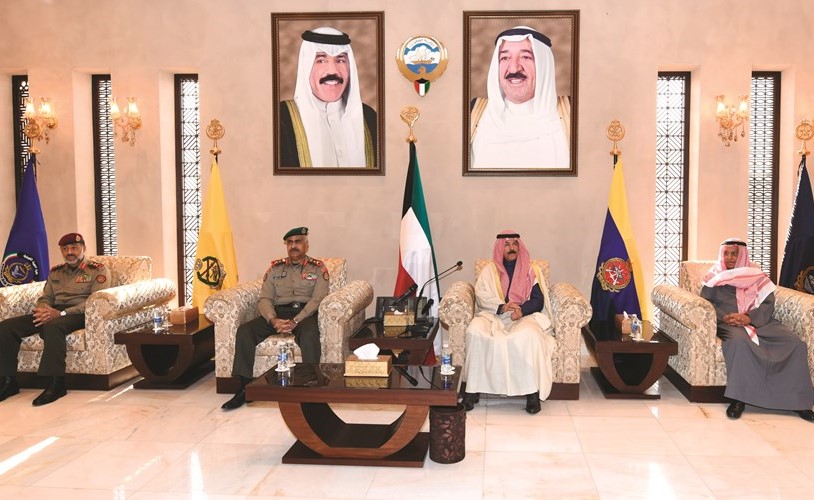 الشيخ محمد الخالد والفريق الركن محمد الخضر وجسار الجسار والفريق الركن عبدالله النواف ﻿
