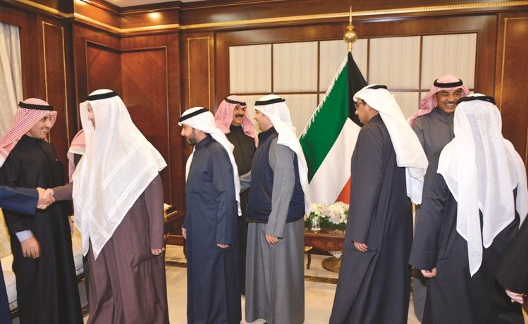 الشيخ صباح الخالد يتلقى التهاني والتبريكات﻿