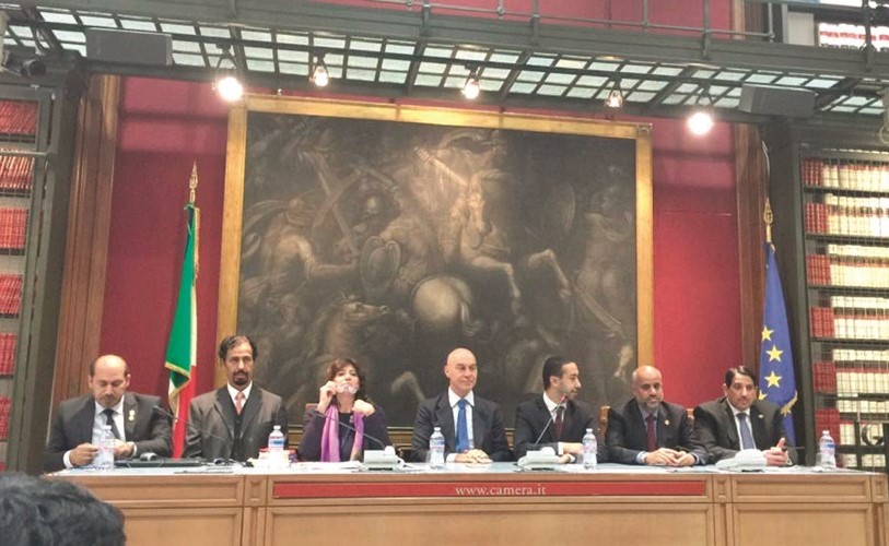 السفير الخالد وسفراء مجلس التعاون مع أعضاء مجلس النواب الايطالي ورئيسة العلاقات الدولية يتحاورون مع الوفد الشبابي﻿