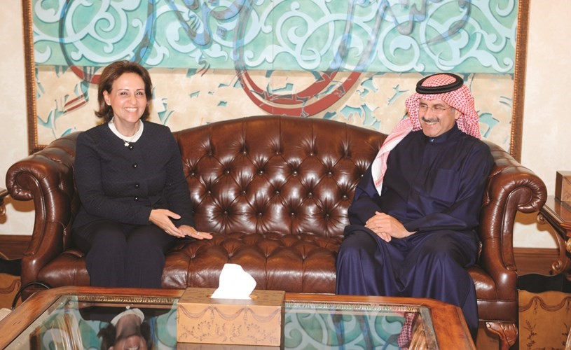 الدعيج استقبل رئيس مؤسسة الخطوط الكويتية