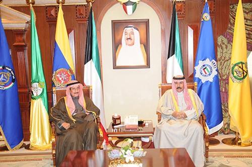 سمو ولي العهد استقبل نائب رئيس مجلس الاسرة الحاكمة