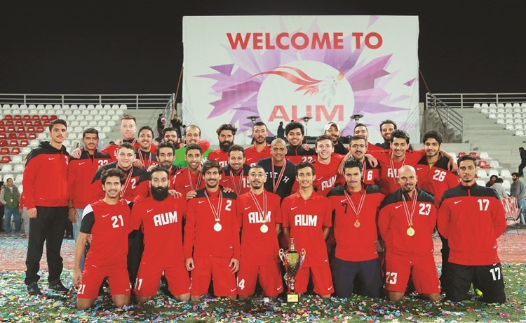 AUM يفوز بكأس دوري الجامعات الخاصة