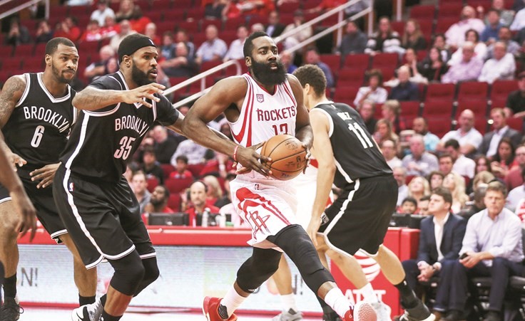 هاردن يعادل رقم اولاجوان في الـ «NBA»