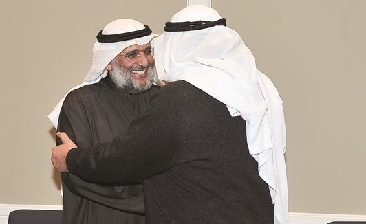 الوزير المطوع يستقبل المهنئين ﻿