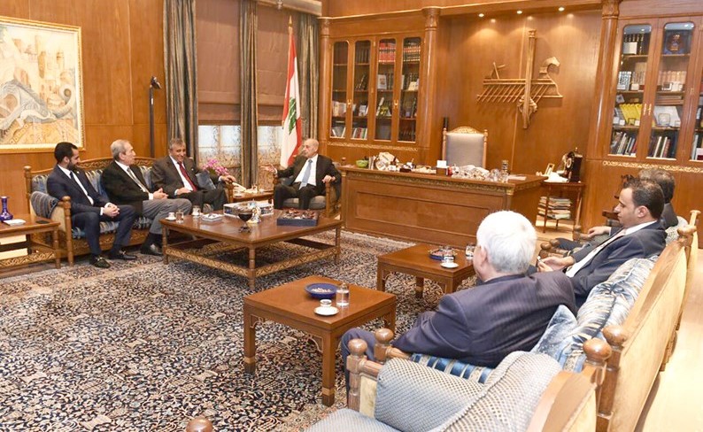 نبيه بري خلال لقائه وفد الصندوق الكويتي للتنمية الاقتصادية العربية ﻿