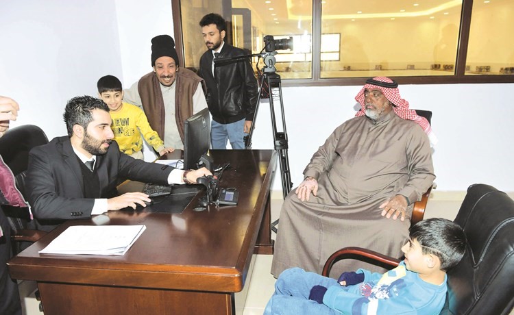 جانب من عملية تسجيل المتسابقين﻿