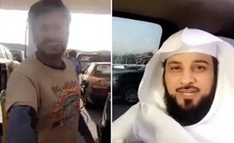بالفيديو.. كيف تعامل العريفي مع شاب يمني كتب عبارة "مسلم ولكن حظي يهودي" على سيارته ؟