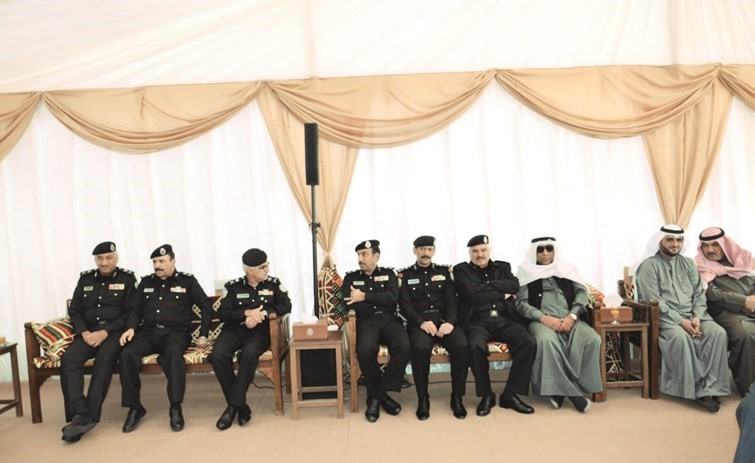 عدد من كبار قيادات الداخلية منهم الألوية ابراهيم الطراح وفهد الشويع وأديب السويدان وفؤاد الاثري﻿