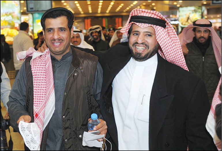 فلاح العجمي لدى عودته