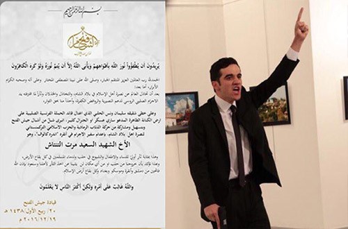 جيش الفتح يتبنى اغتيال السفير الروسي في أنقرة