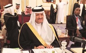 صاحب السمو الملكي الأمير سلطان بن سلمان آل سعود خلال افتتاح اجتماع وزراء السياحة﻿