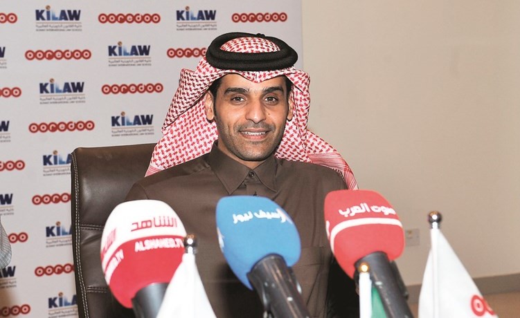 الشيخ محمد بن عبدالله آل ثاني متحدثا﻿