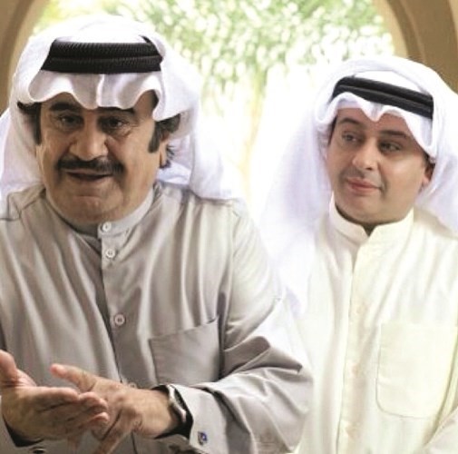 النجم حسن البلام مع العملاق عبدالحسين عبدالرضا في مسلسل ابو الملايين﻿