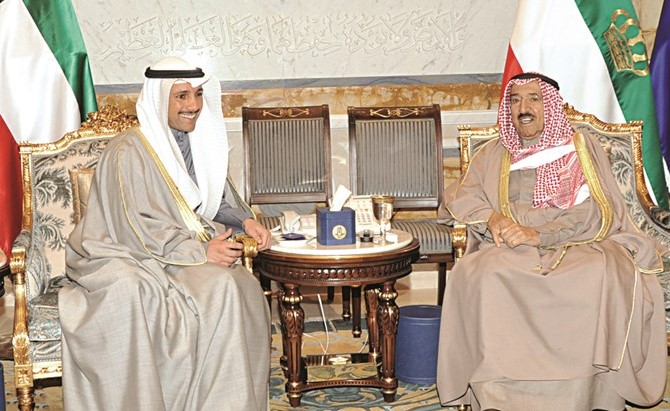 صاحب السمو الأمير الشيخ صباح الأحمد مستقبلا مرزوق الغانم ﻿