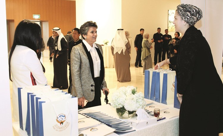 صفاء الهاشم خلال الاحتفالية﻿