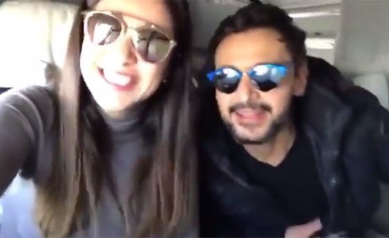 بالفيديو.. رامز جلال يشاكس ياسمين عبد العزيز فوق السحاب