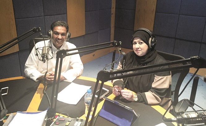 طلال الماجد مع امل محمد في برنامج مراحب﻿