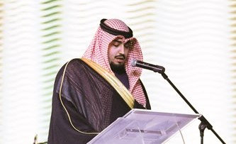 الشيخ حمود العلي يلقي كلمته ﻿