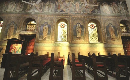 الكنيسة البطرسية بالعباسية بعد إعادة ترميمها بالكامل﻿