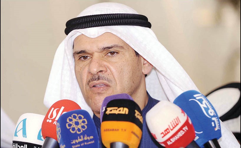 الشيخ سلمان الحمود متحدثا في مجلس الأمة أمس