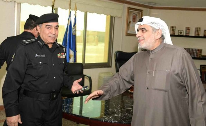  عدنان عبدالصمد مع العميد عادل الابراهيم