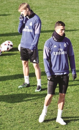 كريستيانو رونالدو في تدريبات ريال مدريد﻿