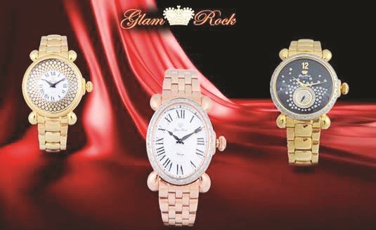 تصاميم جديدة من الماركة العالمية GLAMROCK حصرياً لدى أفرع روائع جنيف للساعات