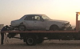  إحدى المركبات الرياضية التي تم ضبطها﻿