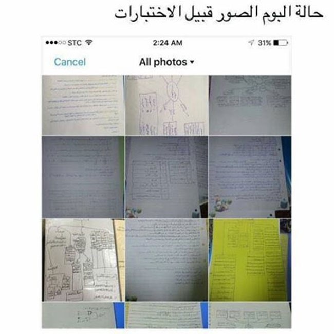 كل المراسلات تصبح دراسة في دراسة