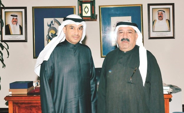 الشيخ ناصر صباح الأحمد مستقبلا د. أنور الشريعان ﻿
