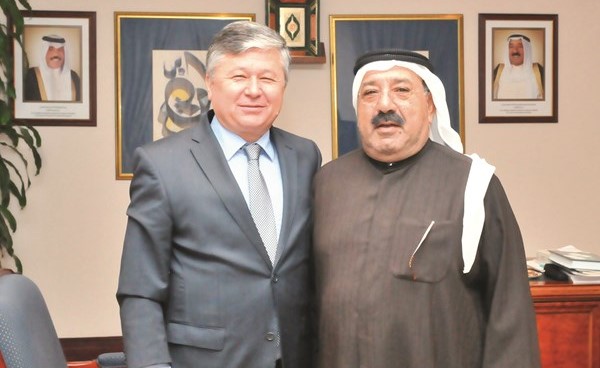الشيخ ناصر صباح الأحمد مستقبلا د. بهرومجان أعلايوف﻿