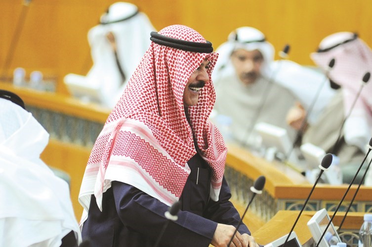 الشيخ محمد الخالد أثناء جلسة أمس﻿