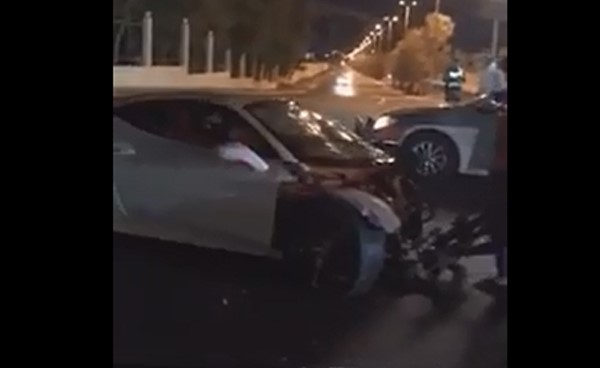 بالفيديو.. حادث "سبع نجوم" في جدة