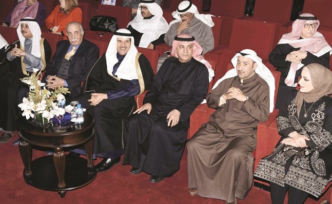 الشيخ سلمان الحمود والاعلامي الكبير محمد السنعوسي وقيادات المجلس الوطني في مقدمة الحضور	(ريليش كومار)﻿
