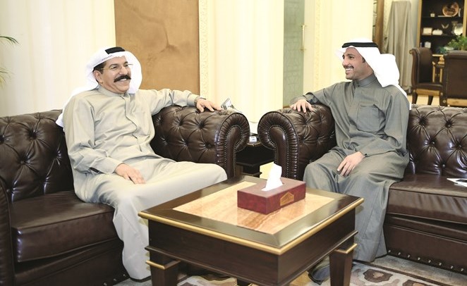 الغانم مع سفيرنا لدى موريتانيا خالد الشيباني﻿