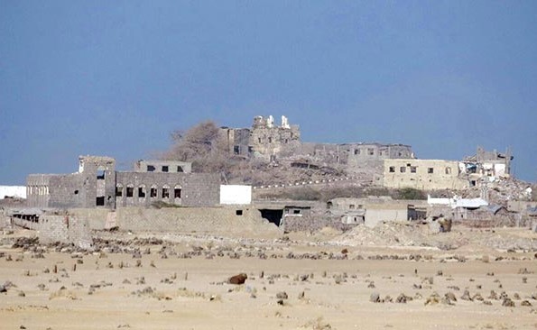 قلعة ذباب التي حررها الجيش الوطني مؤخرا (اياد احمد) 