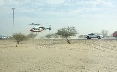 عملية نقل مصاب طريق السالمي﻿