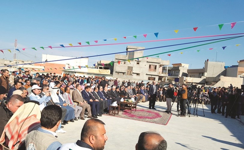 جانب من حفل افتتاح المدرسة ﻿