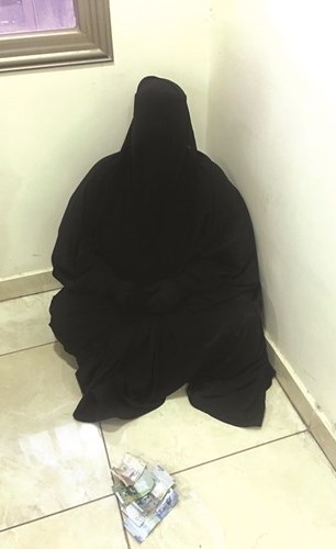 المتسولة التي قبض عليها في الصباحية﻿