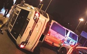 الدورية انقلبت في المطاردة﻿