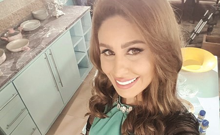 مي في كواليس المسلسل﻿