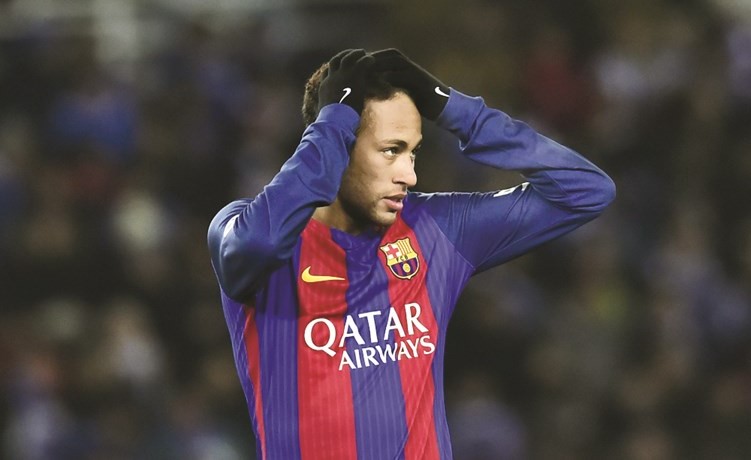 البرازيلي نيمار نجم برشلونة﻿