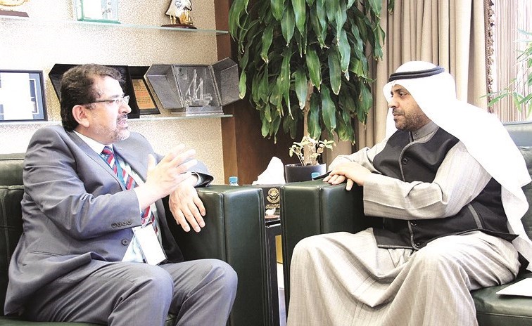 محمد الجبري مستقبلا مستشار الأمين العام لمنظمة التعاون الاسلامي بشير أنصاري ﻿